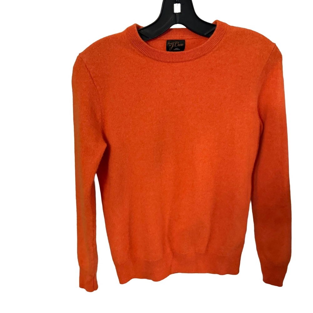 J. Crew Orange Crew Neck Sweater